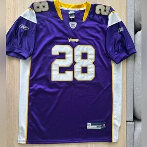 Adrian Peterson Minnesota Vikings Reebok Jersey Mens 50 Authentic Sewn Rare